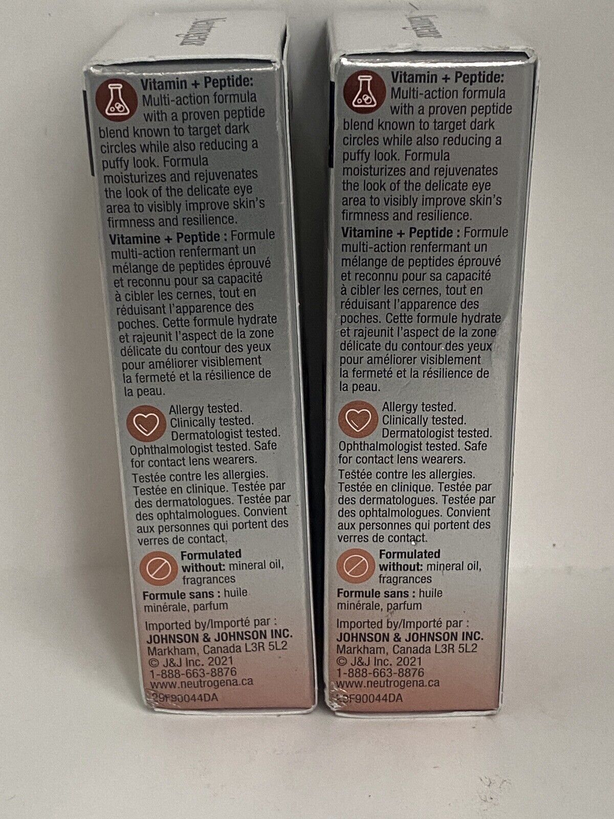 2 x Neutrogena Rapid Firming Peptide Multi Action Eye Cream ~ 0.5 Oz