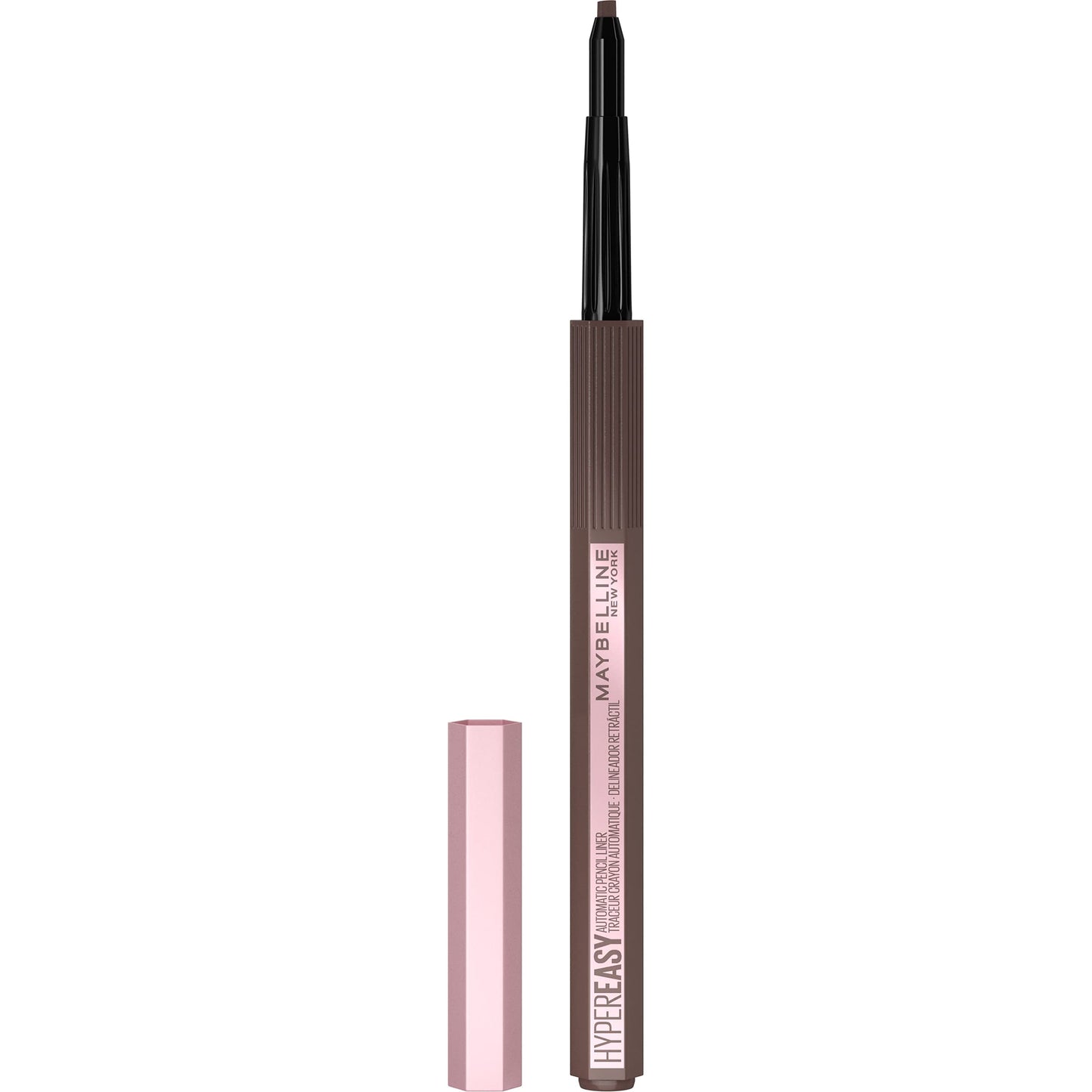 Maybelline Hyper Easy No Slip Pencil Eyeliner Makeup, Medium Brown, 0.001 oz.