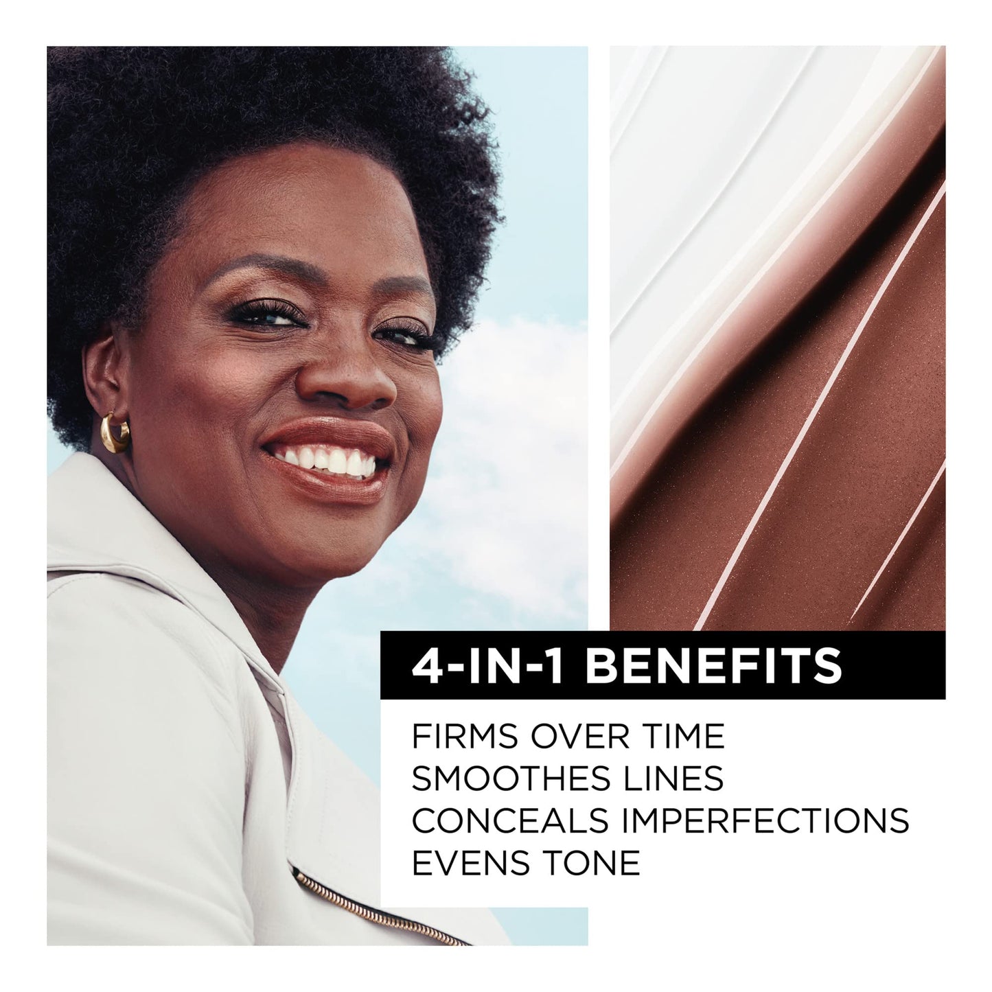 L’Oréal Paris Age Perfect 4-in-1 Tinted Balm, Anti Aging Foundation, Unique Formula with Firming Face Serum that Minimizes Imperfections & Evens Tone, Medium 10, 0.609 fl. oz.