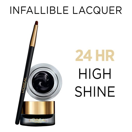 L’Oréal Paris Infallible Gel Lacquer Liner, Blackest Black, 0.09 Fluid Ounce