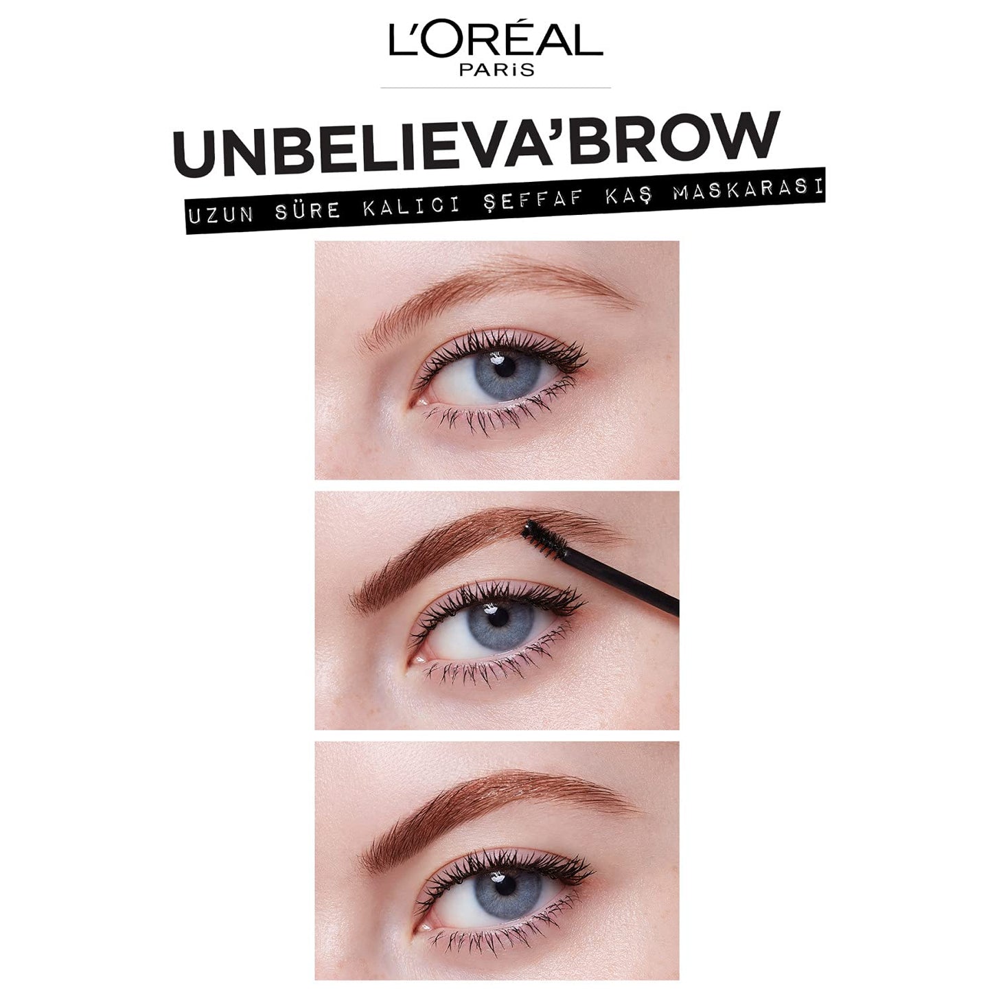 L’Oréal Paris Unbelieva-Brow Longwear Eyebrow Topcoat, Waterproof, Smudge-resistant, Transfer- Proof, Quick Drying, Easy and quick application with precise brush, Universal Transparent, 0.15 fl. oz.