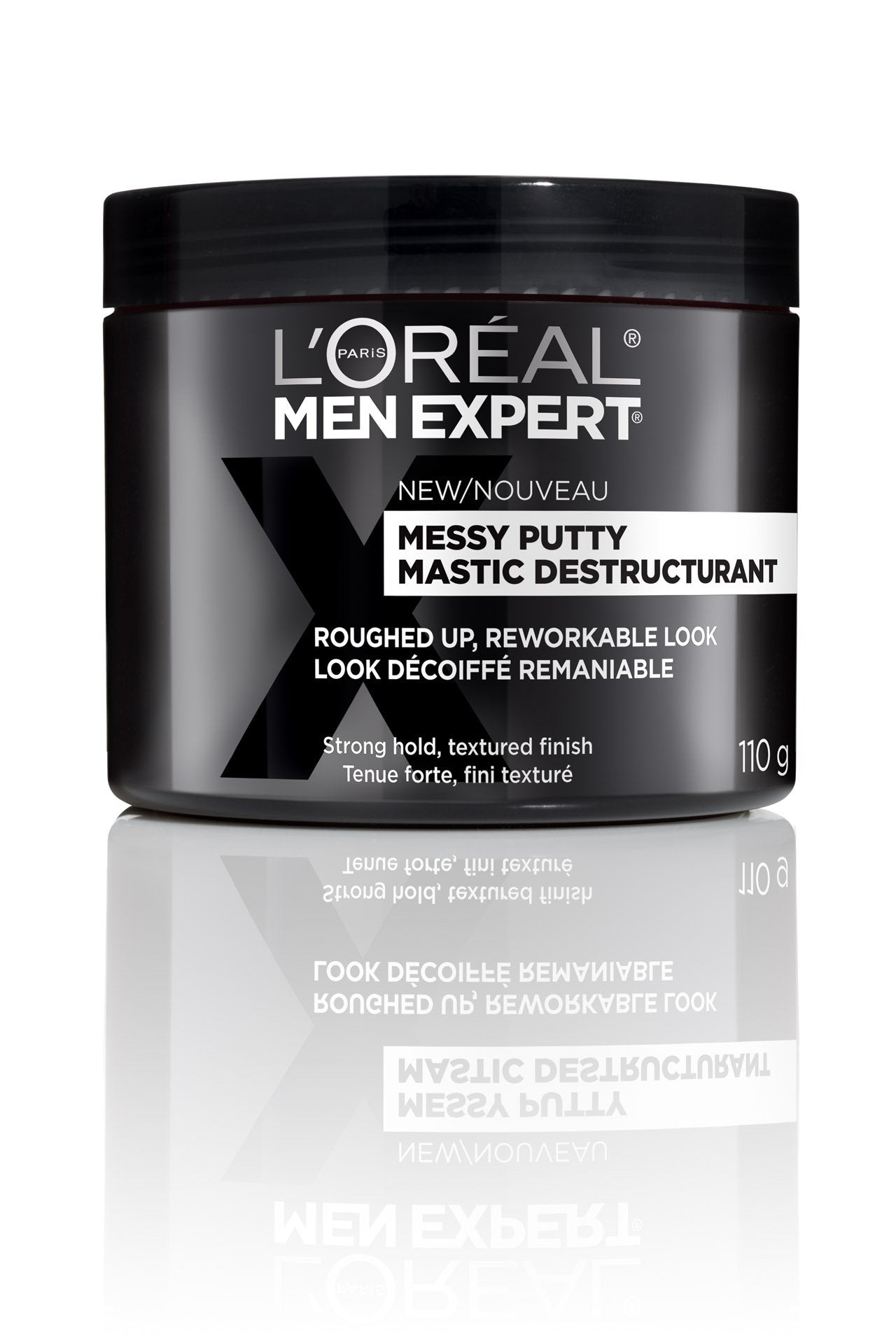 L'Oreal Paris Men Expert Messy Putty, Hair Paste For Men, Strong Hold, 110 G