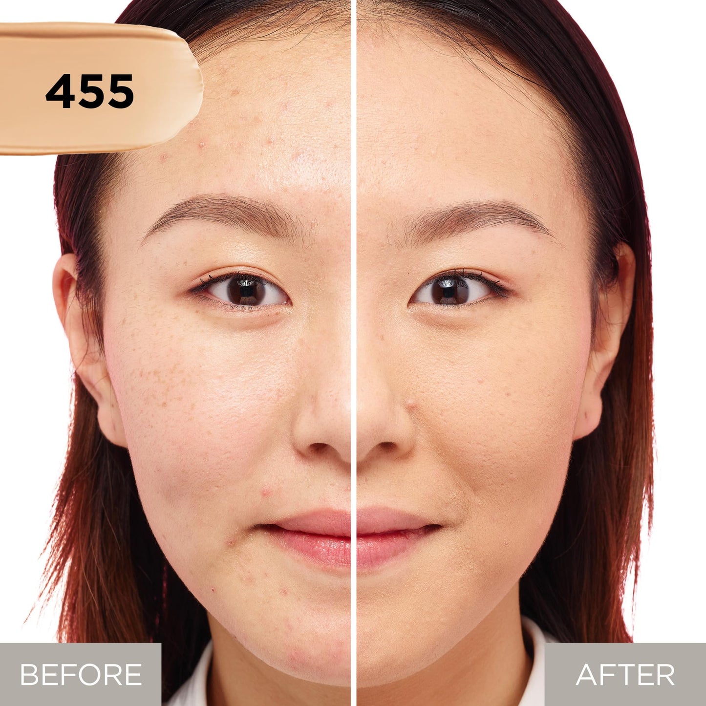 L’Oréal Paris Liquid Foundation, Full Coverage, Lasting Wear, With Vitamin C, Infallible Fresh Wear, Shade: 455 Natural Buff