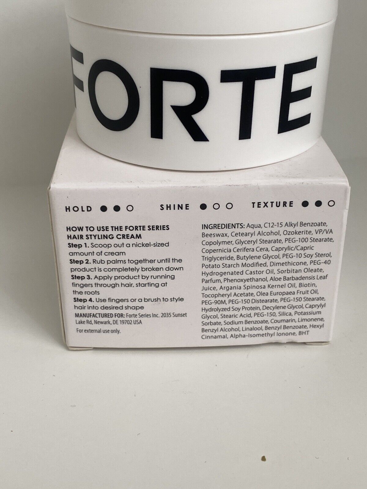 Forte Series Hair Styling Cream, 3 oz, Medium Hold, Light Cream, Volumizing
