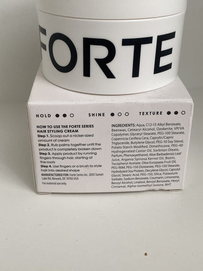 Forte Series Hair Styling Cream, 3 oz, Medium Hold, Light Cream, Volumizing