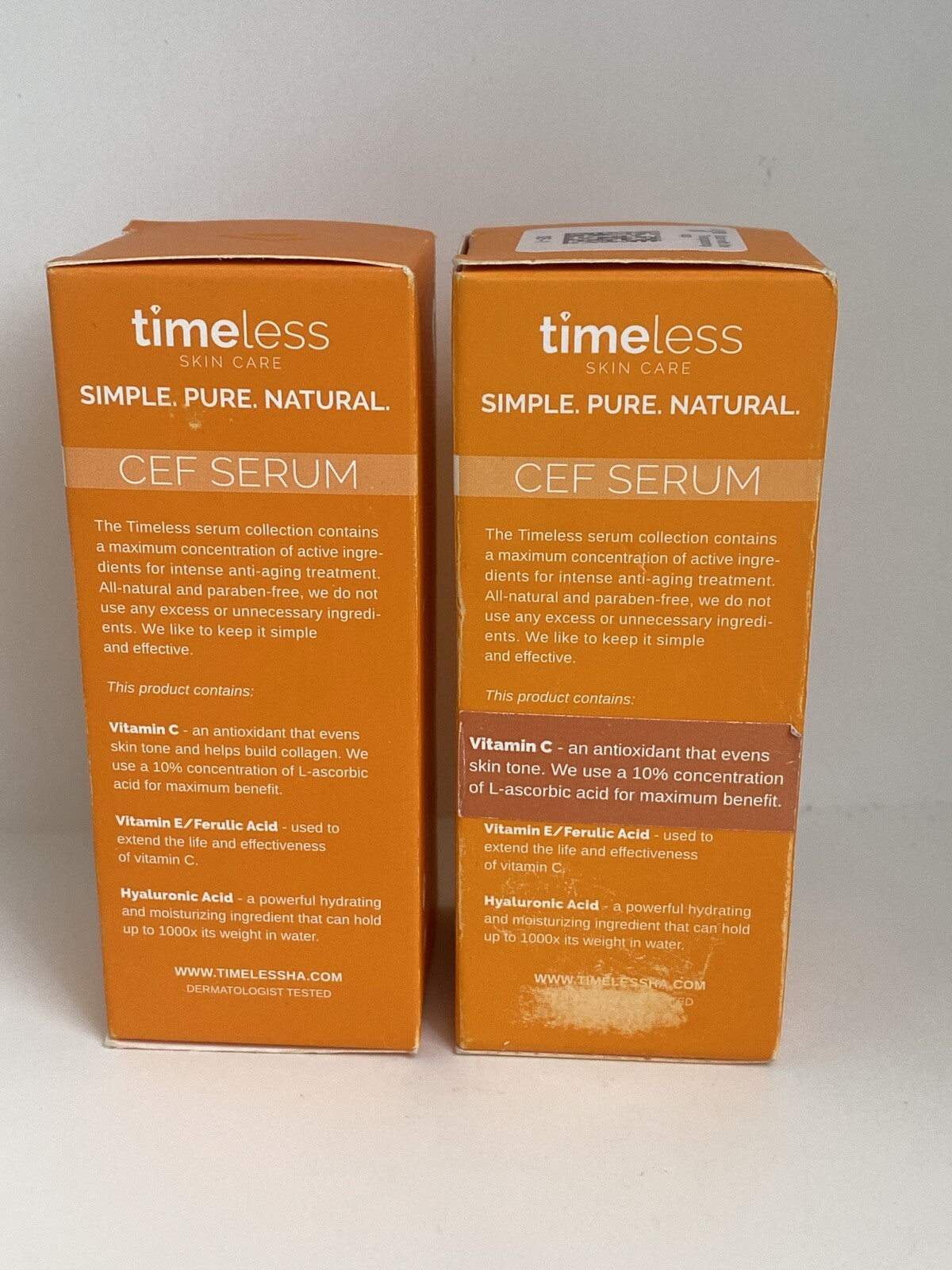 2 x TIMELESS 10% Vitamin C Serum w/ Ferulic Acid, 1 fl oz