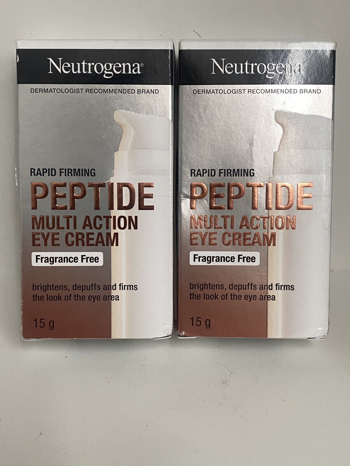 2 x Neutrogena Rapid Firming Peptide Multi Action Eye Cream ~ 0.5 Oz