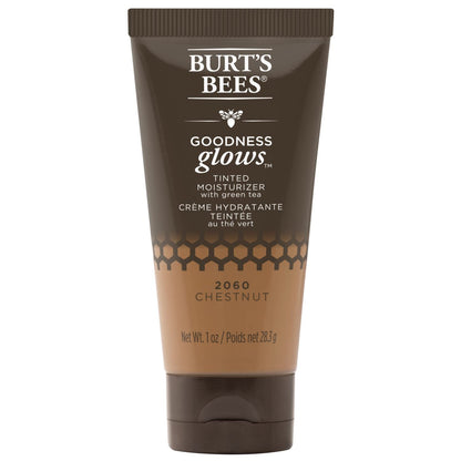 Burt's Bees Goodness Glows Tinted Moisturizer, Chestnut, 28.3 g (Pack of 1)