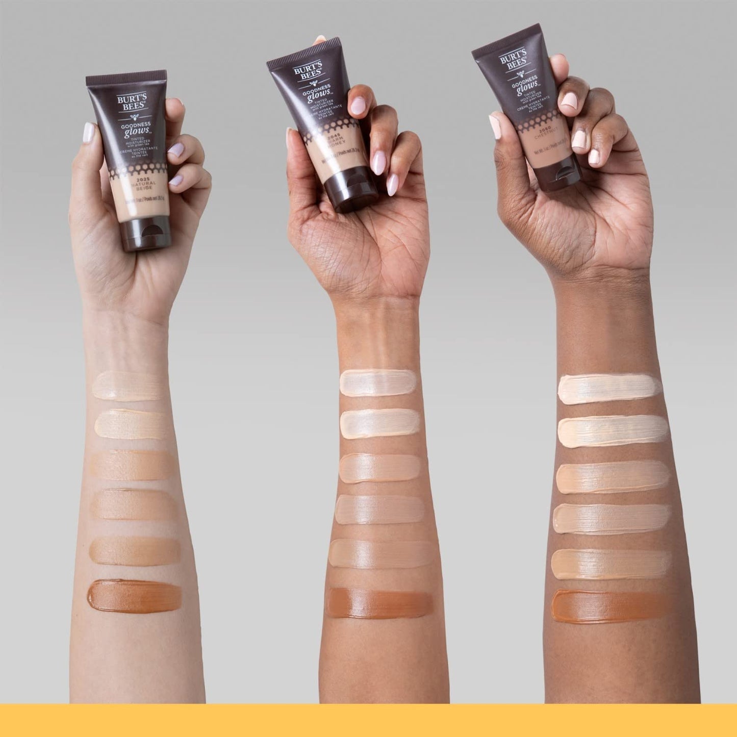Burt's Bees Goodness Glows Tinted Moisturizer, Chestnut, 28.3 g (Pack of 1)