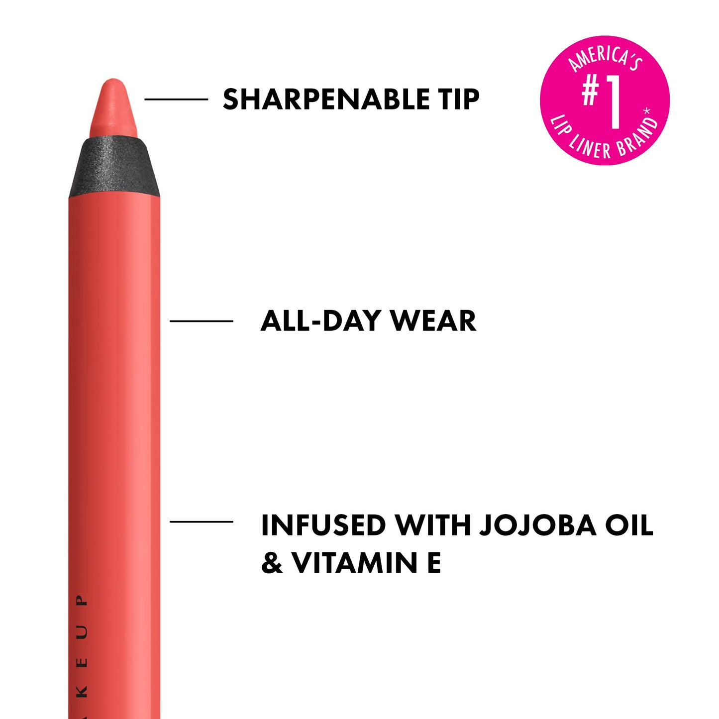 NYX Cosmetics PROFESSIONAL MAKEUP, Line Loud, Waterproof Lip Pencil, Infused with Vitamin E, Vegan Formula - STAY STUNTIN (Red)