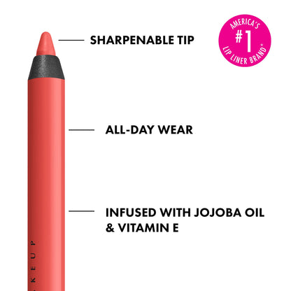 NYX Cosmetics PROFESSIONAL MAKEUP, Line Loud, Waterproof Lip Pencil, Infused with Vitamin E, Vegan Formula - STAY STUNTIN (Red)