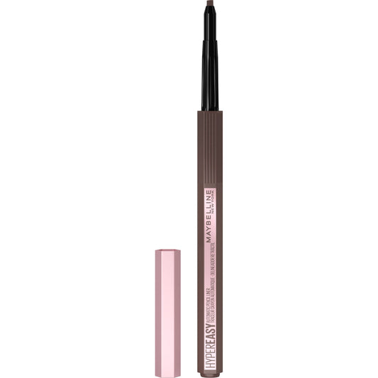 Maybelline Hyper Easy No Slip Pencil Eyeliner Makeup, Medium Brown, 0.001 oz.