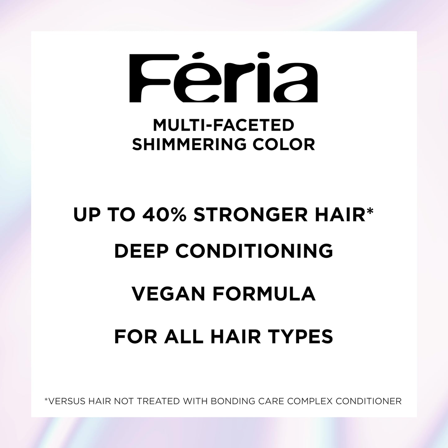 L’Oréal Paris Feria Multi-Faceted Shimmering Permanent Hair Color, V38 Intense Deep Violet, Long Lasting Hair Dye with Bonding Complex Conditioner and Color Booster - 1 kit (Packaging May Vary)