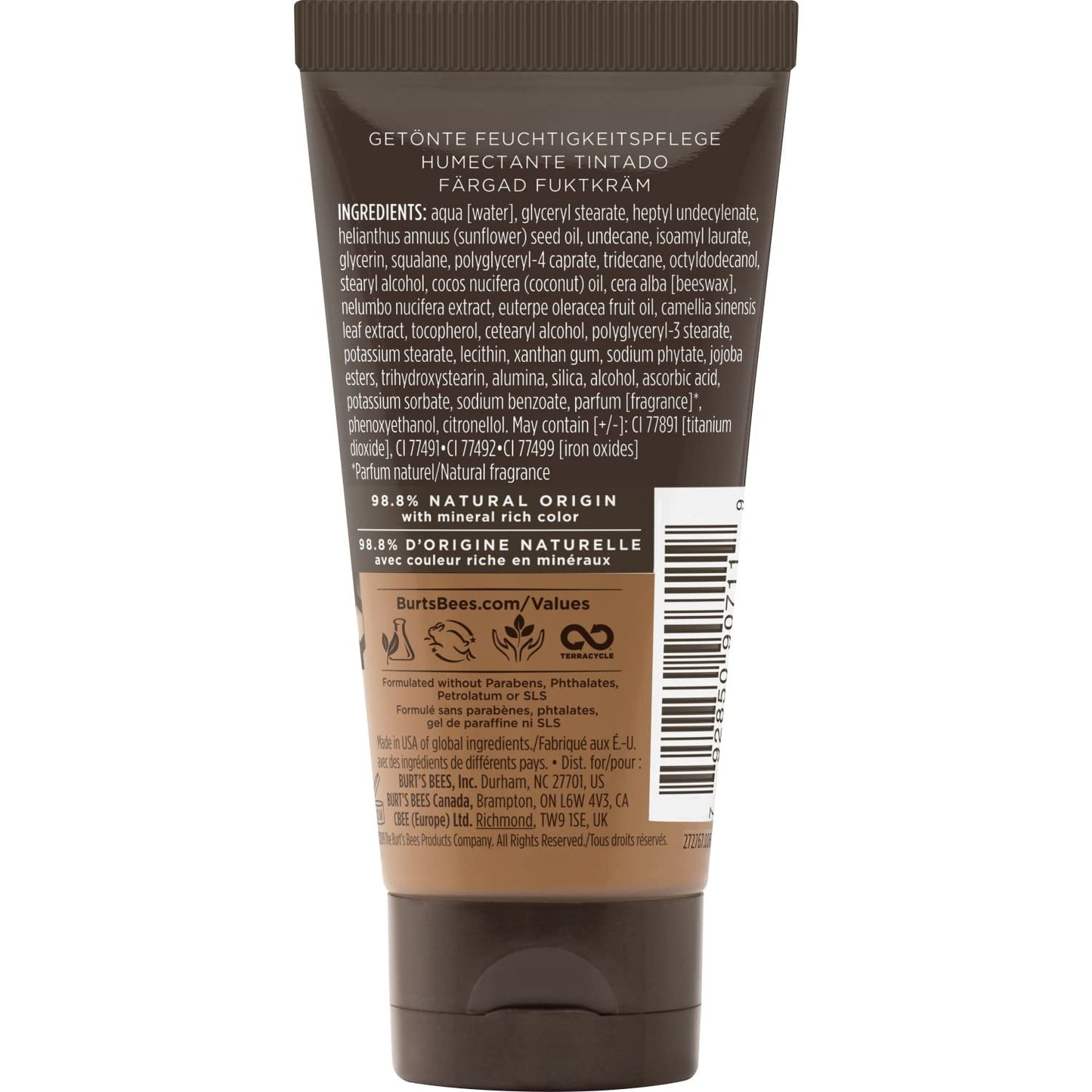Burt's Bees Goodness Glows Tinted Moisturizer, Chestnut, 28.3 g (Pack of 1)