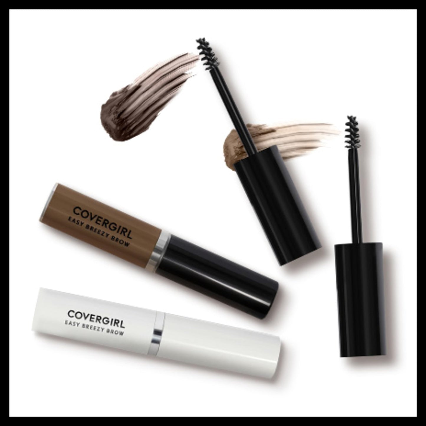 COVERGIRL - Easy Breezy Brow Volumizing Gel, Holds Brows for 24 Hours, Infused with Argan Oil & Biotin, 100% Cruelty-Free