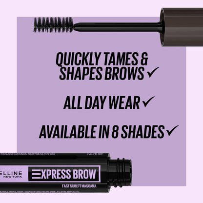 Maybelline New York Brow Fast Sculpt, Shapes Eyebrows, Eyebrow Mascara Makeup, Light Blonde, 0.09 Fl. Oz