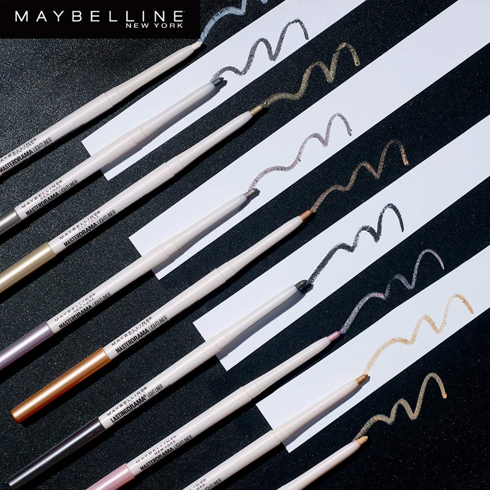 Maybelline New York Lasting Drama Light Eyeliner, Twinkle Black, 0.01 oz.