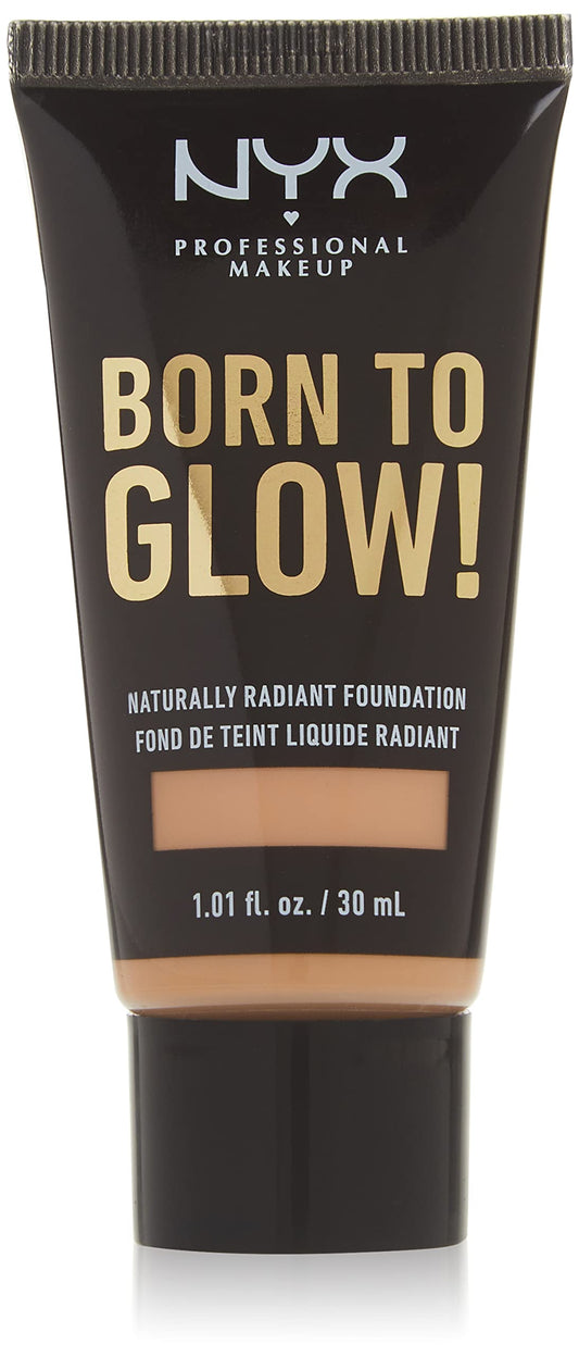 NYX Professional Makeup Born to Glow! Naturally Radiant Foundation, Natural, 30 mL