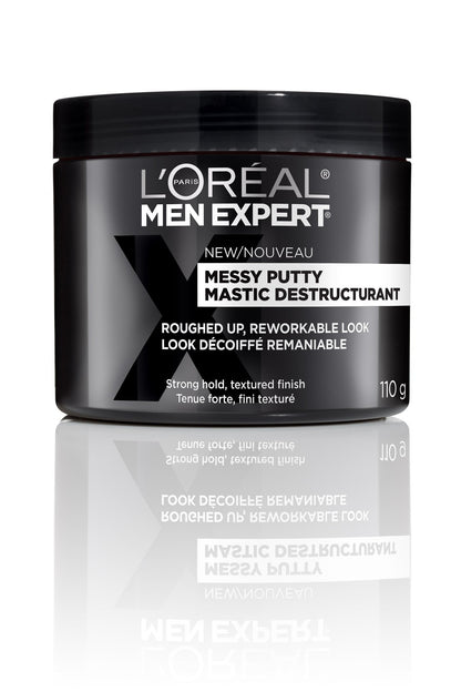 L'Oreal Paris Men Expert Messy Putty, Hair Paste For Men, Strong Hold, 110 G