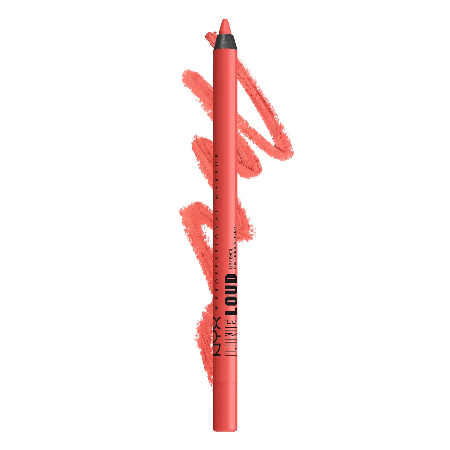 NYX Cosmetics PROFESSIONAL MAKEUP, Line Loud, Waterproof Lip Pencil, Infused with Vitamin E, Vegan Formula - STAY STUNTIN (Red)