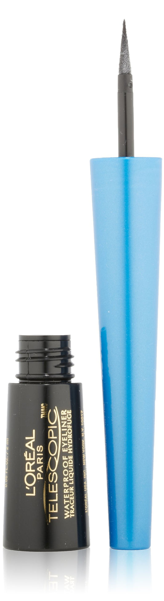 L’Oréal Paris Telescopic Precision Liquid Waterproof Eyeliner, Black, 0.06 Ounces