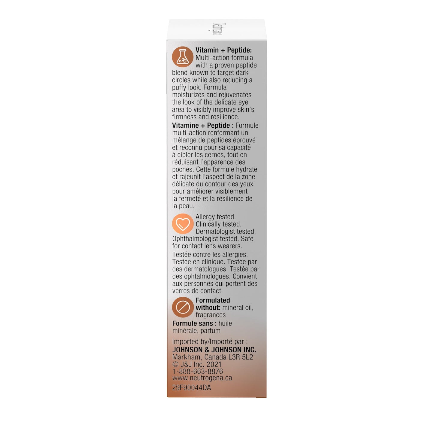 Neutrogena Rapid Firming Peptide Multi Action Eye Cream - Peptides - Dark Circles, Firm Skin, Puffy Eyes - 15 grams
