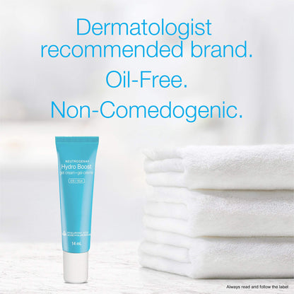 Neutrogena Hydro Boost Eye Cream, Under-Eye Moisturizer with Hyaluronic Acid, Fragrance Free and Non-Comedogenic, 14mL