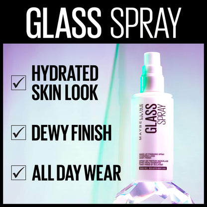 Maybelline New York Glass Spray Makeup Finishing Spray, 100 Milliliters