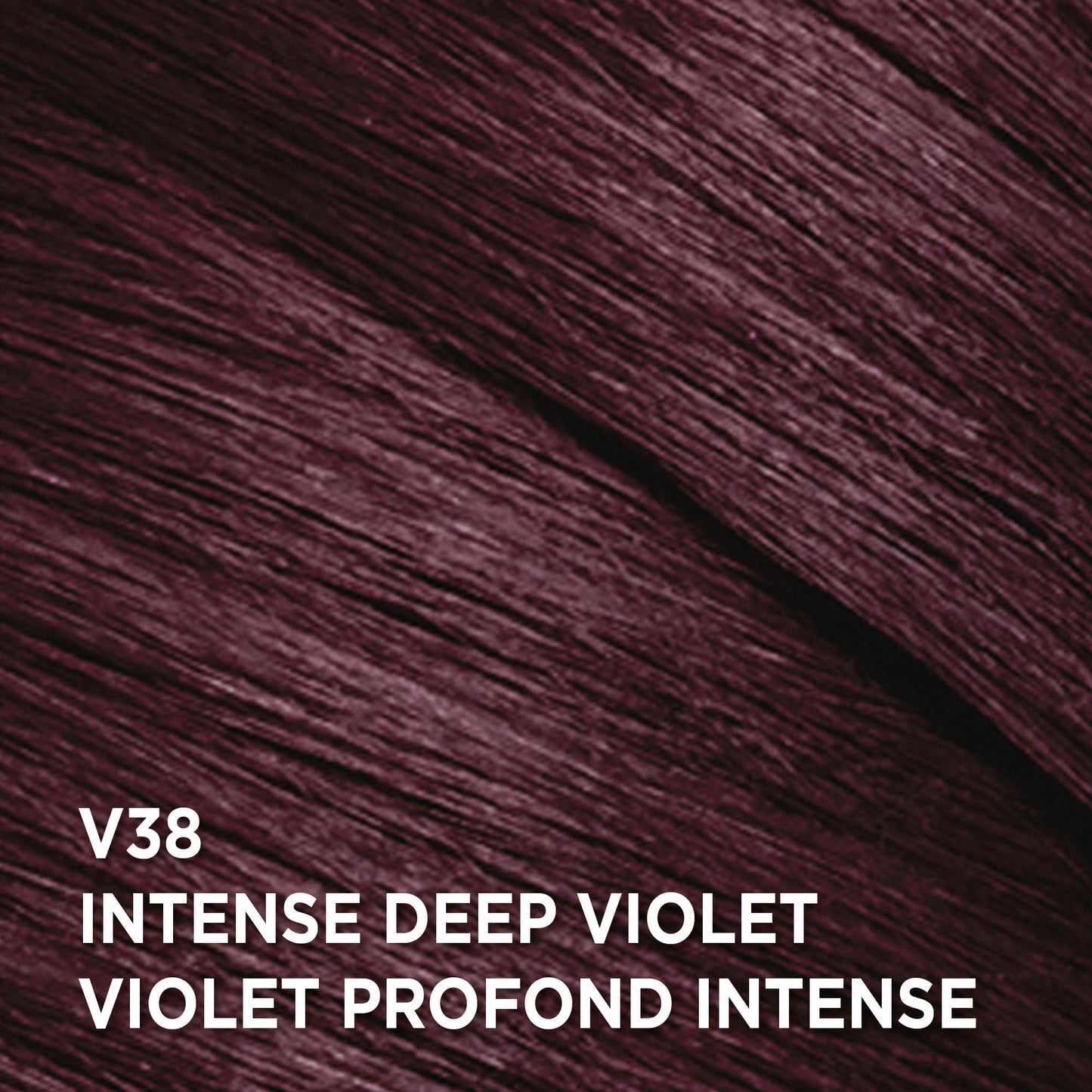 L’Oréal Paris Feria Multi-Faceted Shimmering Permanent Hair Color, V38 Intense Deep Violet, Long Lasting Hair Dye with Bonding Complex Conditioner and Color Booster - 1 kit (Packaging May Vary)